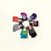 Colorful striped knitted gloves, warm and anti-slip woolen gloves for women in autumn and winter Specification image